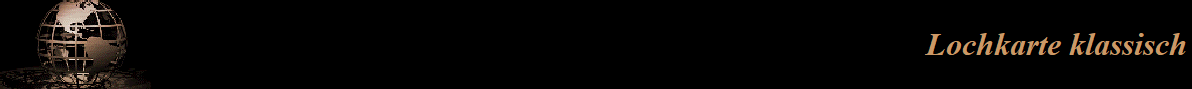 Lochkarte klassisch