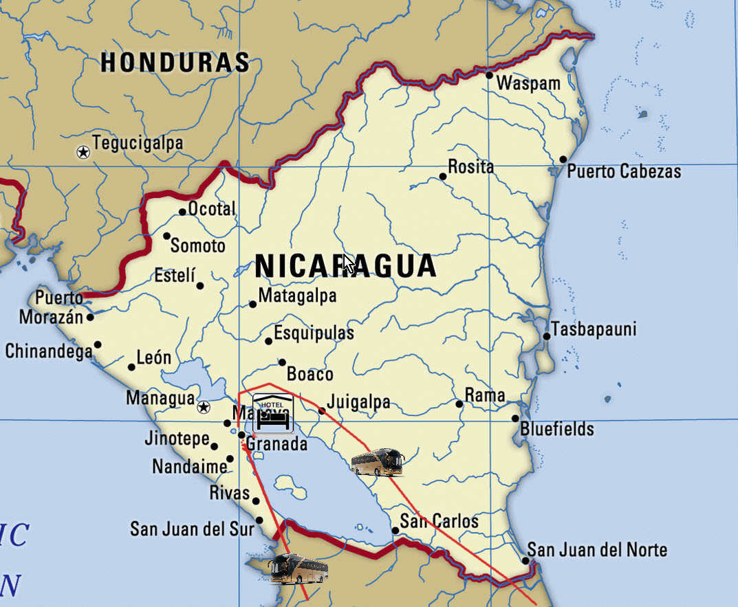 NicaraguaMap
